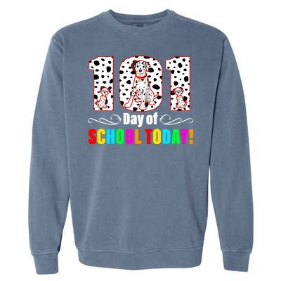 101 Days Of School Dalmatian Dog Cute Garment-Dyed Sweatshirt