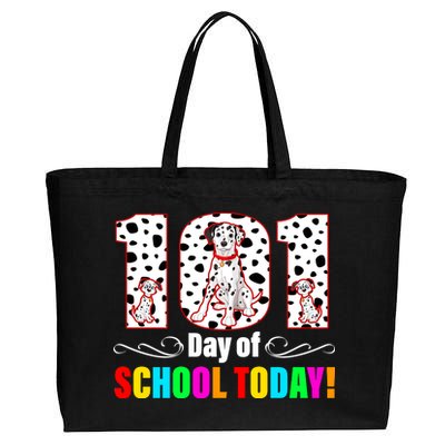 101 Days Of School Dalmatian Dog Cute Cotton Canvas Jumbo Tote