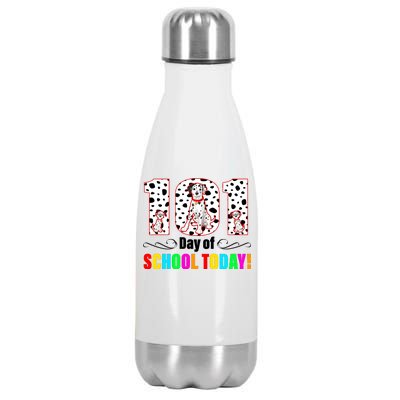 101 Days Of School Dalmatian Dog Cute Stainless Steel Insulated Water Bottle