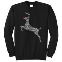 Wordy Reindeer Christmas Sweatshirt