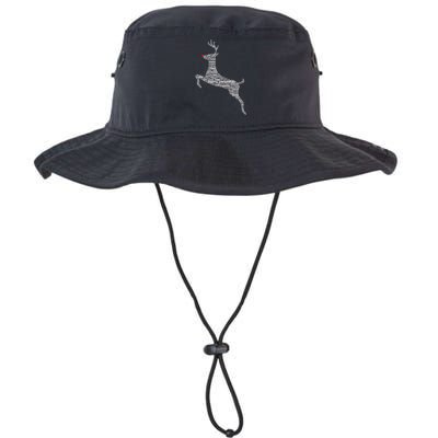 Wordy Reindeer Christmas Legacy Cool Fit Booney Bucket Hat