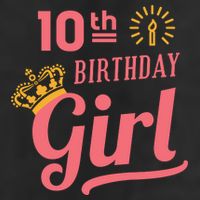 10th Birthday Girl Adult Drive Performance Visor