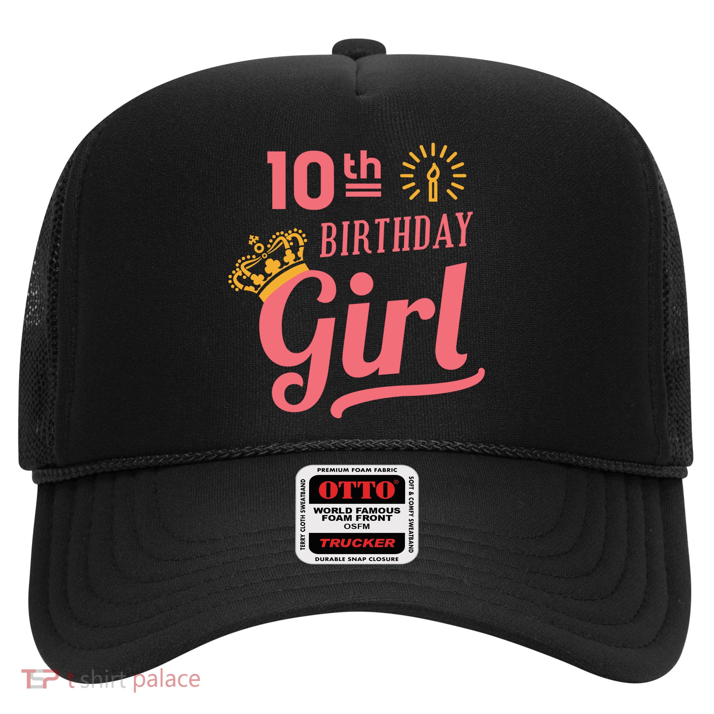 10th Birthday Girl Trucker Hat