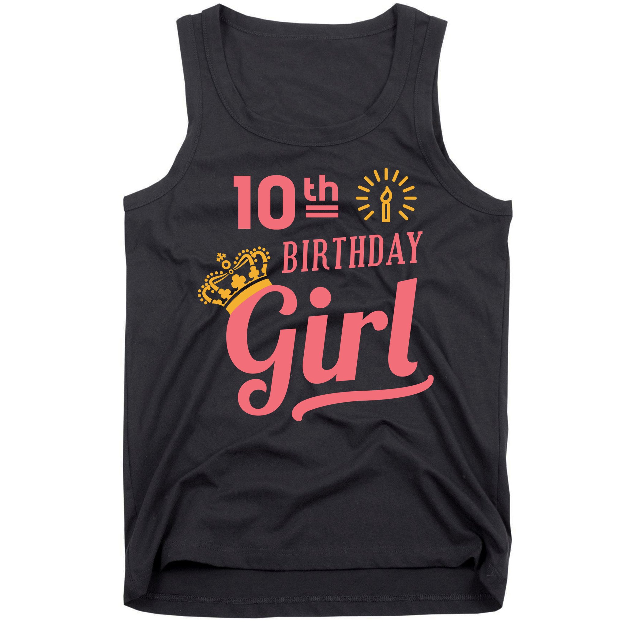 10th Birthday Girl Tank Top