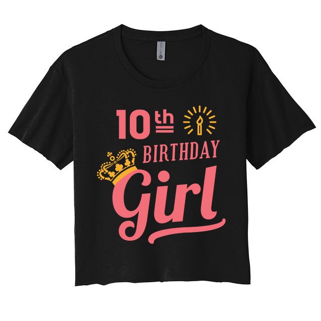 10th Birthday Girl Crop Top