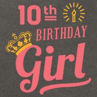 10th Birthday Girl Cotton Canvas Backpack