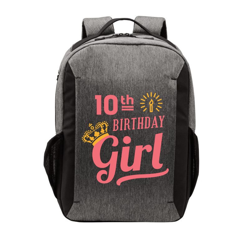 10th Birthday Girl Vector Backpack