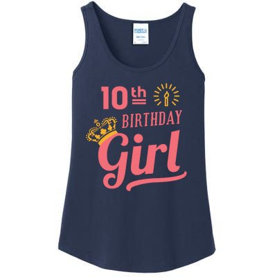 10th Birthday Girl Ladies Essential Tank