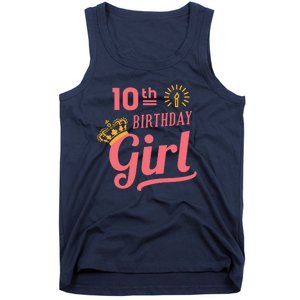 10th Birthday Girl Tank Top