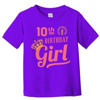 10th Birthday Girl Toddler T-Shirt