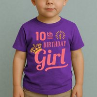 10th Birthday Girl Toddler T-Shirt