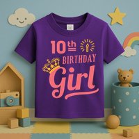 10th Birthday Girl Toddler T-Shirt