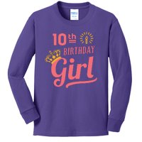 10th Birthday Girl Kids Long Sleeve Shirt