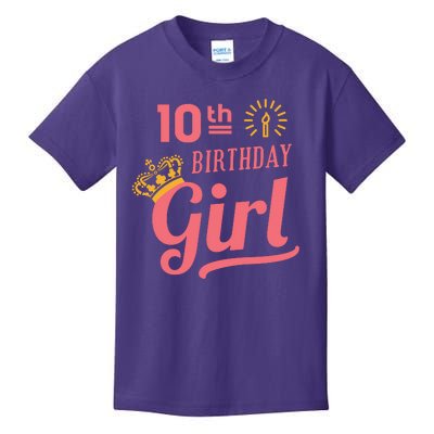 10th Birthday Girl Kids T-Shirt