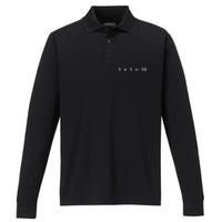 1 + 1 = 10 Developer Programmer Software Engineer Performance Long Sleeve Polo