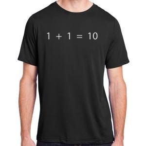 1 + 1 = 10 Developer Programmer Software Engineer Adult ChromaSoft Performance T-Shirt