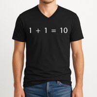 1 1 10 Developer Programmer Software Engineer V-Neck T-Shirt