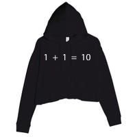 1 1 10 Developer Programmer Software Engineer Crop Fleece Hoodie