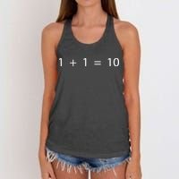 1 1 10 Developer Programmer Software Engineer Women's Knotted Racerback Tank