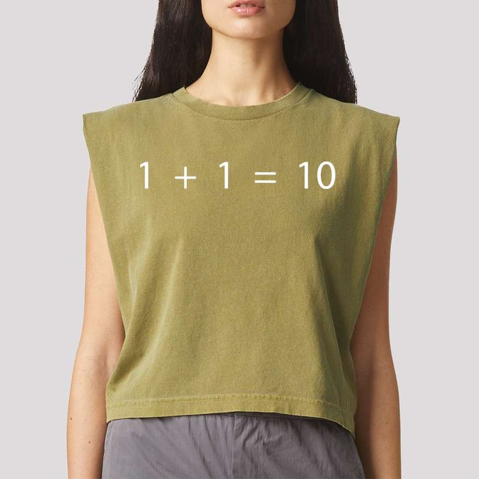 1 1 10 Developer Programmer Software Engineer Garment-Dyed Women's Muscle Tee