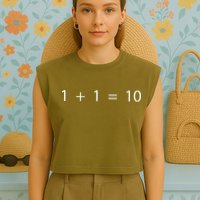 1 1 10 Developer Programmer Software Engineer Garment-Dyed Women's Muscle Tee