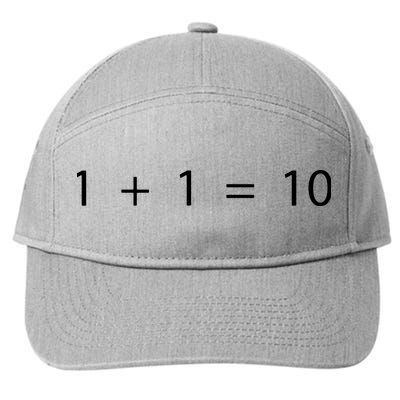 1 1 10 Developer Programmer Software Engineer 7-Panel Snapback Hat