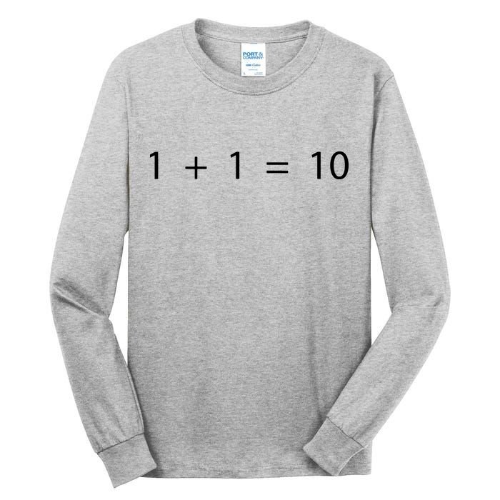 1 1 10 Developer Programmer Software Engineer Tall Long Sleeve T-Shirt