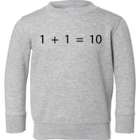 1 1 10 Developer Programmer Software Engineer Toddler Sweatshirt