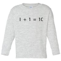 1 1 10 Developer Programmer Software Engineer Toddler Long Sleeve Shirt