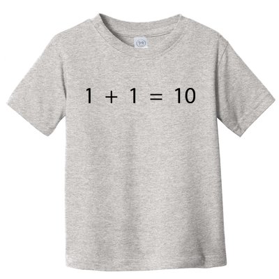 1 1 10 Developer Programmer Software Engineer Toddler T-Shirt