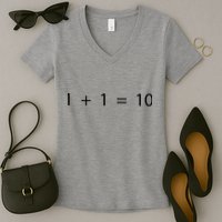 1 1 10 Developer Programmer Software Engineer Women's V-Neck T-Shirt