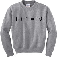 1 1 10 Developer Programmer Software Engineer Kids Sweatshirt