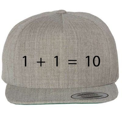 1 1 10 Developer Programmer Software Engineer Wool Snapback Cap