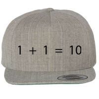 1 1 10 Developer Programmer Software Engineer Wool Snapback Cap