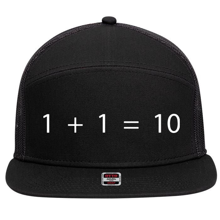 1 1 10 Developer Programmer Software Engineer 7 Panel Mesh Trucker Snapback Hat