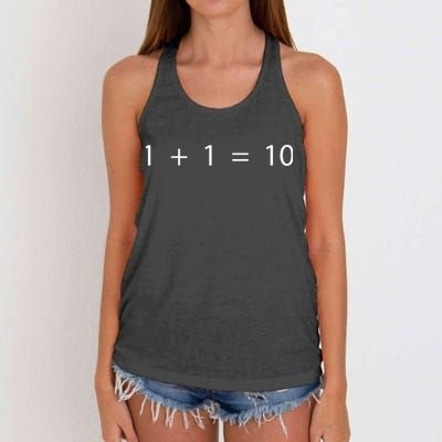 1 1 10 Developer Programmer Software Engineer Women's Knotted Racerback Tank