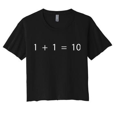 1 1 10 Developer Programmer Software Engineer Women's Crop Top Tee