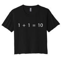 1 1 10 Developer Programmer Software Engineer Women's Crop Top Tee