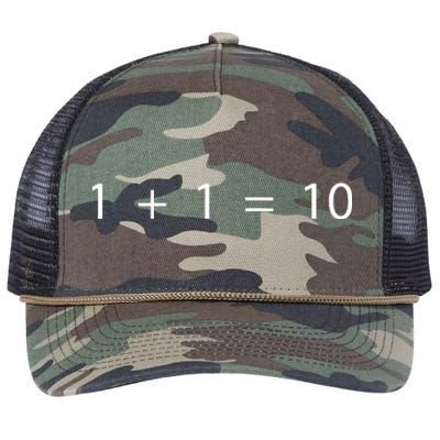 1 1 10 Developer Programmer Software Engineer Retro Rope Trucker Hat Cap