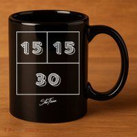 15 15 30 Stu Feiner 11oz C Handle Ceramic Mug