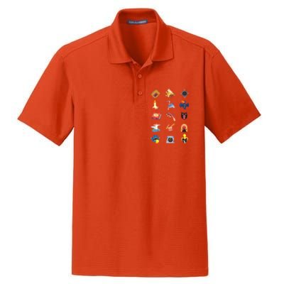 15fearsrisographicons Dry Zone Grid Polo