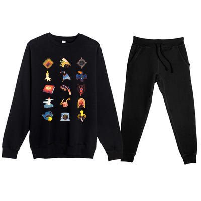 15fearsrisographicons Premium Crewneck Sweatsuit Set