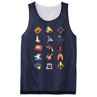 15fearsrisographicons Mesh Reversible Basketball Jersey Tank