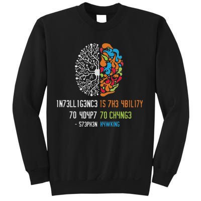 1n73ll1g3nc3 15 7h3 4b1l17y 70 4d4p7 70 Ch4ng3 Sweatshirt