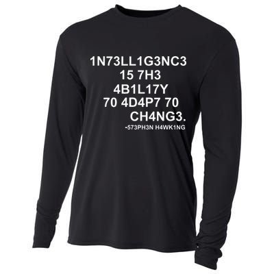 1n73ll1g3nc3 15 7h3 4b1l17y 70 4d4p7 70 Ch4ng3 Science Cooling Performance Long Sleeve Crew