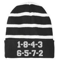 18436572 Striped Beanie with Solid Band