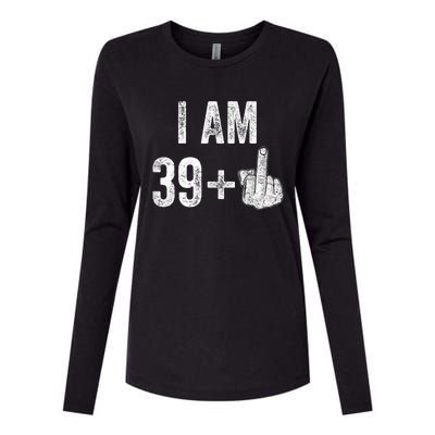 1981 1982 Birthday  Male Him Fun 40 Funny 40th Birthday Womens Cotton Relaxed Long Sleeve T-Shirt