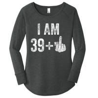 1981 1982 Birthday  Male Him Fun 40 Funny 40th Birthday Women's Perfect Tri Tunic Long Sleeve Shirt