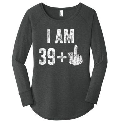 1981 1982 Birthday  Male Him Fun 40 Funny 40th Birthday Women's Perfect Tri Tunic Long Sleeve Shirt