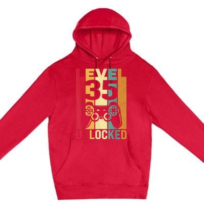 1986 1987 Birthday  Male Him Fun 35 Funny 35th Birthday Premium Pullover Hoodie